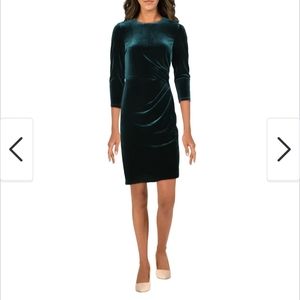 Eliza J Green Velvet  Cocktail Dress
